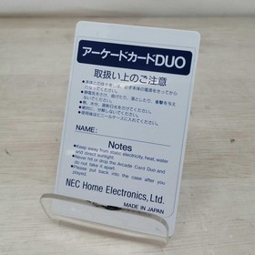 NEC PC Engine Soft Arcade Card DUO Used
