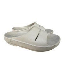 Oofos Ooahh Recovery Slide Women size 9 Tan