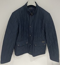 Polo Ralph Lauren Men's Navy Quilted Bomber Quality Jacket Size XL Excellent Con