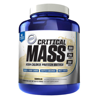 Hi Tech Pharmaceuticals Critical Mass Weight Gainer Vanilla Flavor 5 ibs