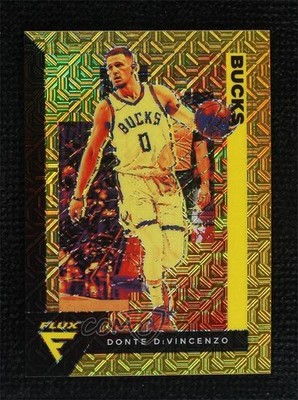 2020-21 Panini Flux Gold Mojo Prizm 8/10 Donte DiVincenzo #102 0c3