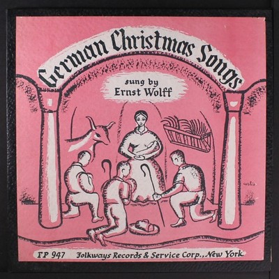 ERNST WOLFF: german christmas songs FOLKWAYS 10'' LP 33 RPM