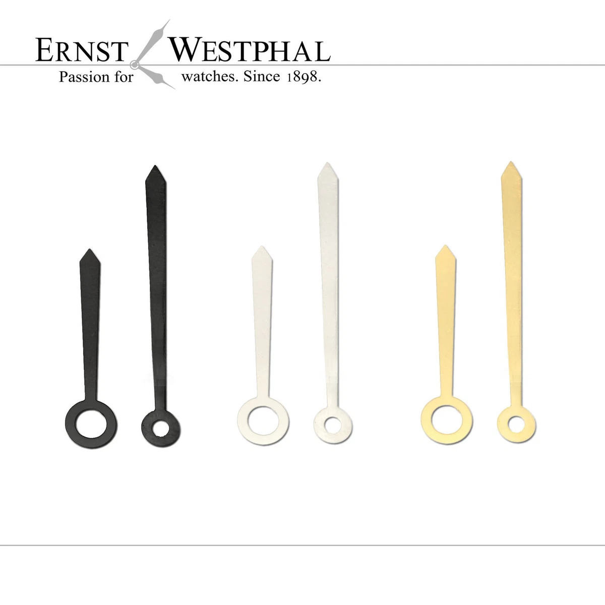 PATIKIL Orologio Lancette Kit, 10 Set Orologio Lancette Kit Orologio Meccanismo Movimento Alluminio Parete Orologio Lancette Parti Sostituzione per Orologio Parete, Nero, A13