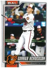 2026 Topps Series 1 #46 Gunnar Henderson Baltimore Orioles Baseball Card