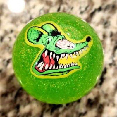 Rat Fink Custom Glitter Shift Knob Electric Neon Hot Rod Rat Rod