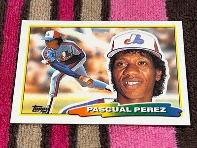 1988 TOPPS BIG #196 PASCUAL PEREZ EXPOS NMMT VINTAGE BASEBALL CARD ! - Photo 1/2