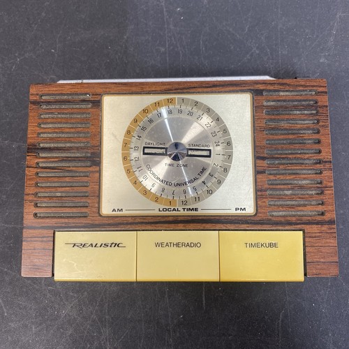 Vintage Realistic Timekube Receiver Weather Radio Model 12149A Tested