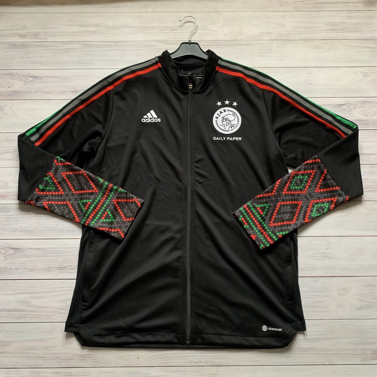 Ajax Amsterdam x Daily Paper Football Soccer adidas Jacket Size XL