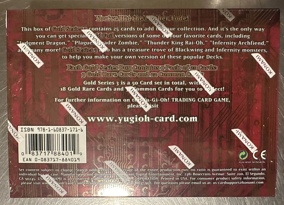 YuGiOh 5D's GOLD Series 3 Pack, Factory Sealed (25 Cards) - Image 2 of 2