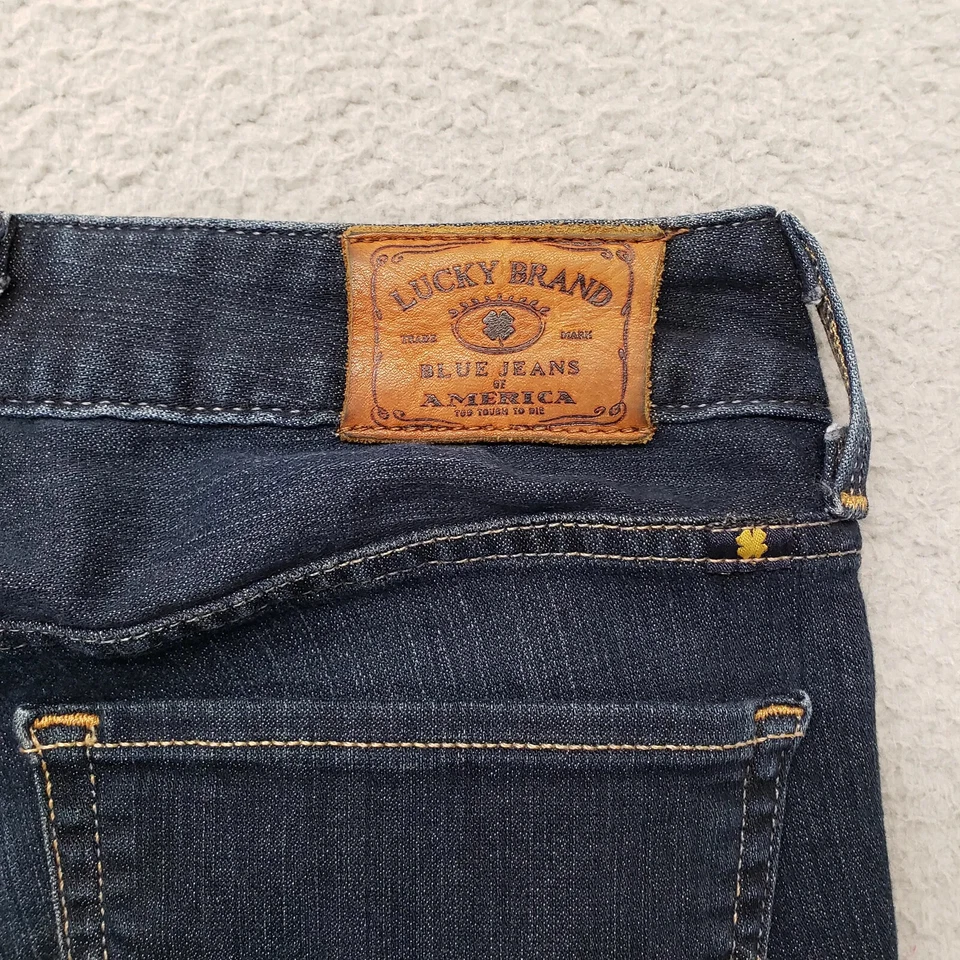 Lucky Brand Jeans Womens 2/26 Blue Denim Ankle Lola Bootcut Pockets Casual - Image 3 of 4