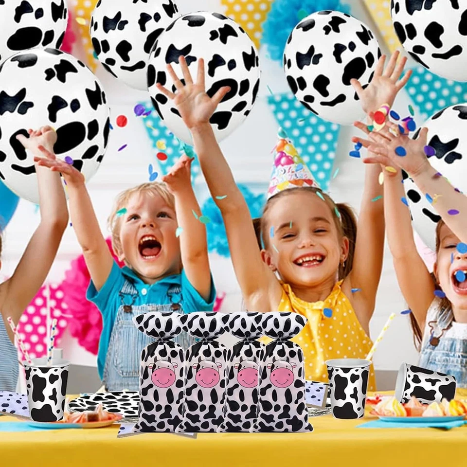Bolsas de celofán de vaca de 50 piezas bolsas de dulces para baby shower bolsas de regalo bolsas de golosinas Cow Go Foto 4 de 4