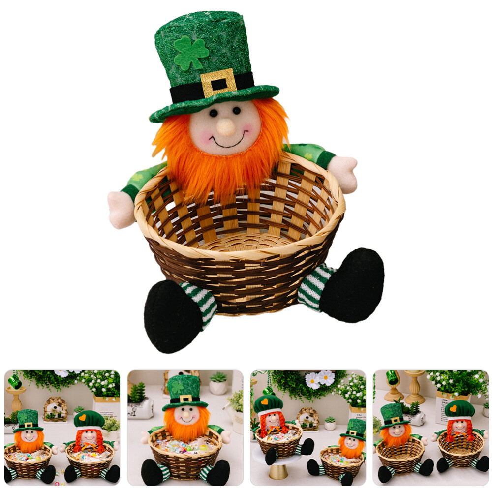 Candy Basket Chocolate Storage Container St Patrick's Day Snacks