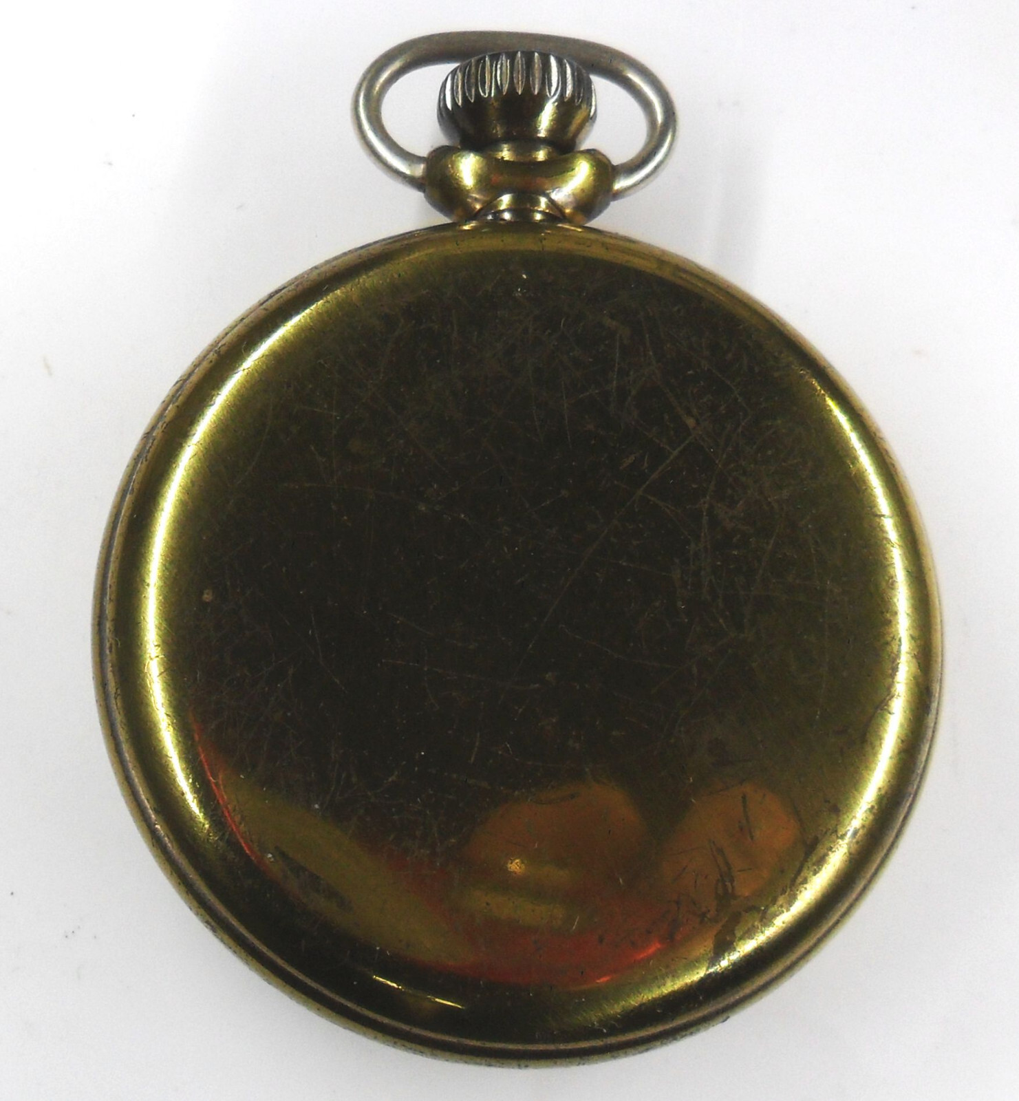 INGERSOLL CROWN POCKET WATCH ARABIC NUMERALS C1950 GILT WORKING eBay