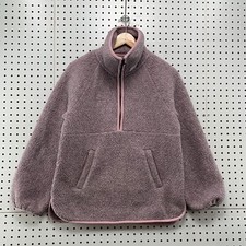 Madewell Sherpa Fleece Pullover Sweatshirt Wo...