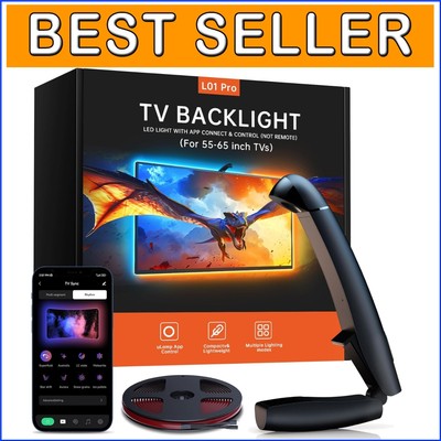 14.7ft Smart TV LED Backlight for 55-65 Inch Screens - Immersive Color Sync