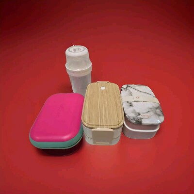 Lot Lunch Box 3 Compartment Kids Set Bentgo Insulated Food Cereal Cup School 