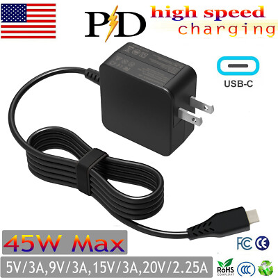 For HP Spectre X2 X360 USB-C Laptop AC Adapter Power Supply Charger TPN-CA06