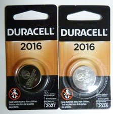 2X DL2016 DURACELL Lithium Battery CR2016 2016 KCR2016 - NEW
