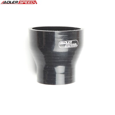 4 Layer/Ply 3.5'' To 2.5'' Straight Reduce Blk Silicone Hose Coupler Pipe 76.2mm 