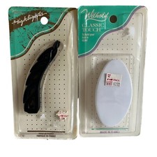 Vtg NEW NOS Wilhold Barrette and Clincher Comb Lot made in France White Brown