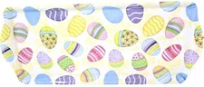 Melamine Serving Tray Colored Easter Eggs rectangle 15x6.5" Novogratz