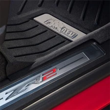 2015-2022 Chevrolet Colorado Front Floor Liners 84708362 Black w/ AEV Bison Logo