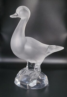 Lalique Crystal Large Standing Duck | eBay