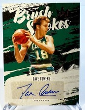 2019 Court Kings Dave Cowens Auto Brush Strokes Ruby #BR-DCO Ruby /75 HOF