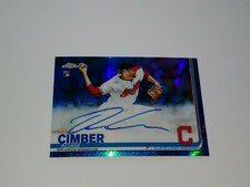 2019 Topps Chrome ** BLUE REFRACTOR AUTOGRAPH **  #RA-AC Adam Cimber RC #D / 150