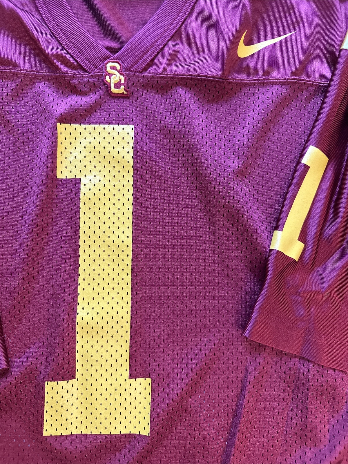 USC Trojans Nike Football Jersey 1 Men’s Size Medium Vintage Vtg Red