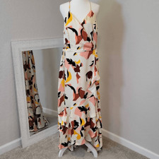 Nine West Strappy Wrap Dress Ruffles Size XXL