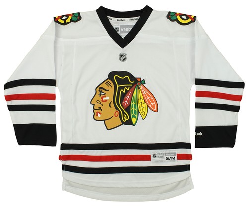 Reebok NHL Youth Chicago Blackhawks Teamtrikot, weiß - Bild 1 von 4