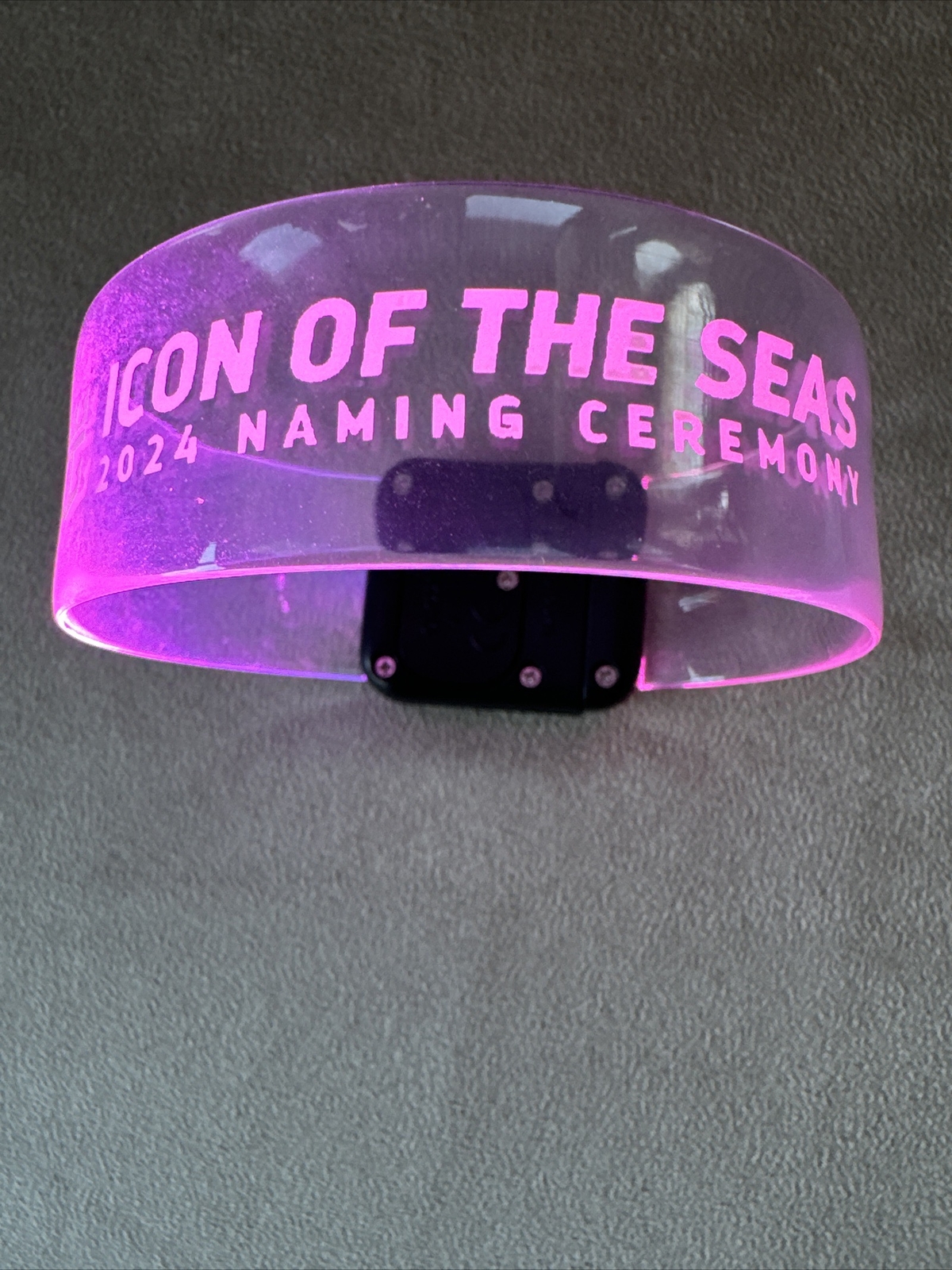 Royal Caribbean Icon of the Seas WRISTBAND From Naming Ceremony AND