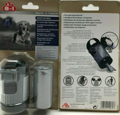Praktischer Hundekot- Sammeltüten mit Spender Hunde Spaziergang Hygiene 30 Tüten