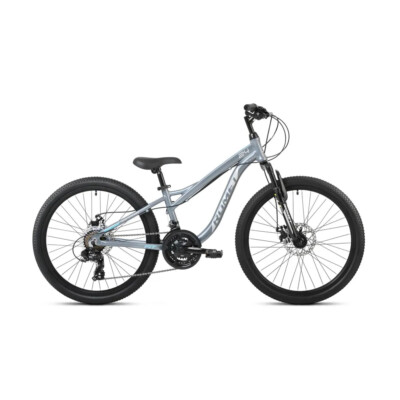 24 Zoll Romet Rambler Fit Mountainbike 21-Gang, Scheibenbremsen, Alurahmen Grau