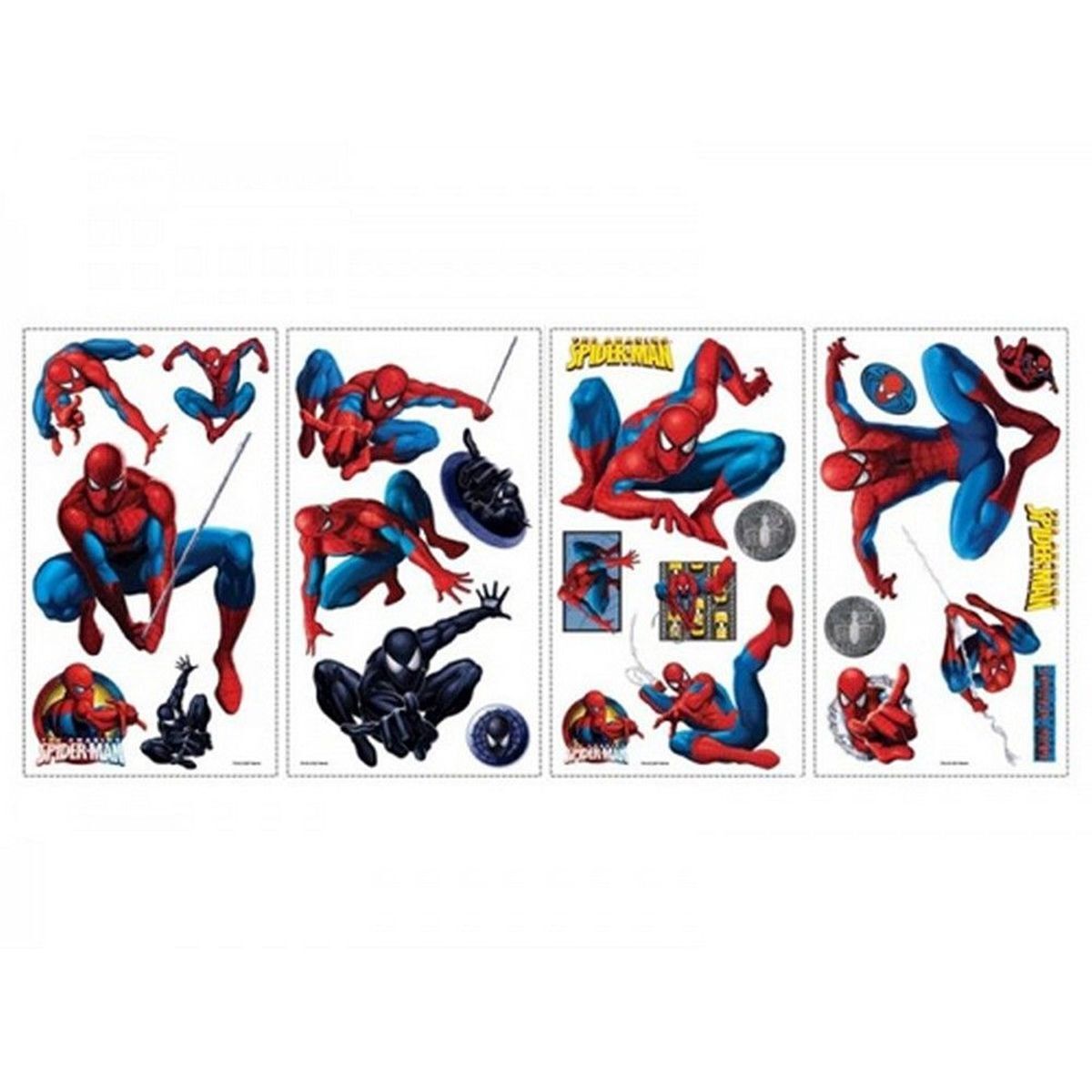 Stickers muraux repositionnables Spiderman pour chambre enfant l 50x70 cm