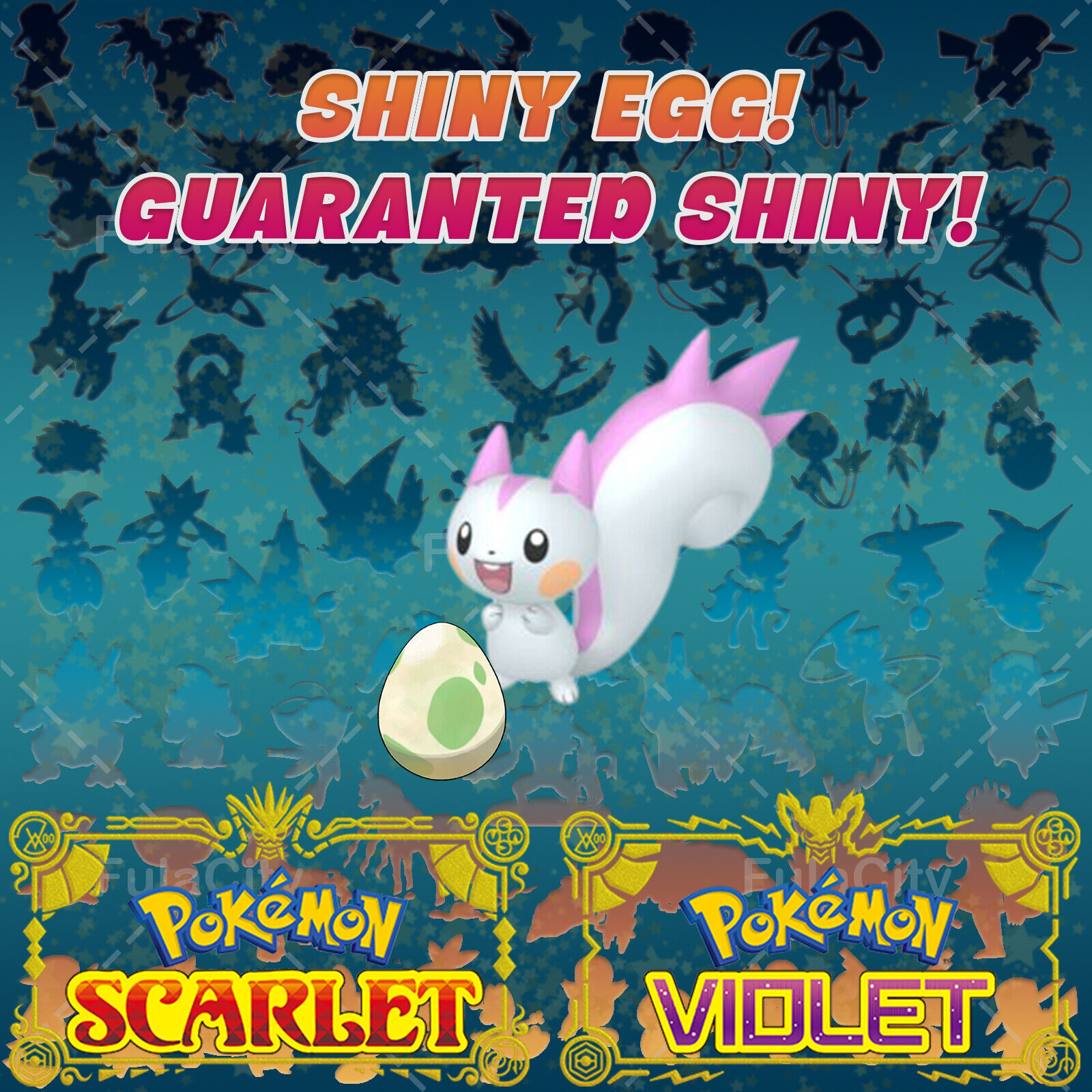 PACHIRISU Shiny 6IV / Pokemon Scarlet and Violet / Competitive