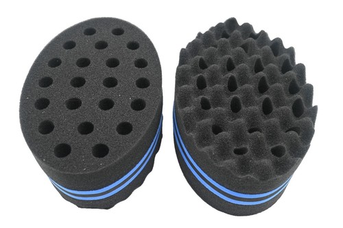 Twist Sponge Für Dreads & Afro-Locken – Große Löcher, Kurze Borsten Zum Drehen & Formen Von Locken