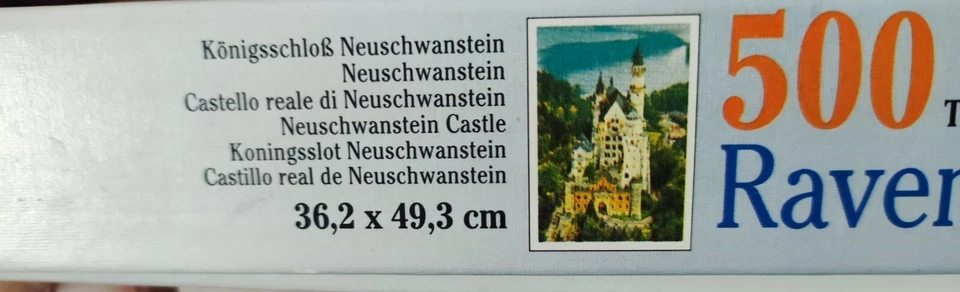 RAVENSBURGER PUZZLE 500 PEZZI CASTELLO  di Neuschwanstein - Immagine 2 di 3