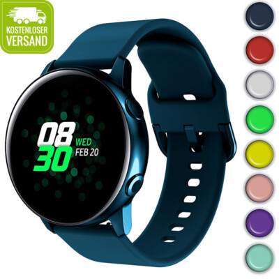 Silikon Sport Armband für Samsung Galaxy Watch 7 6 5 4 3 2 1 40 - 46mm/20mm 22mm