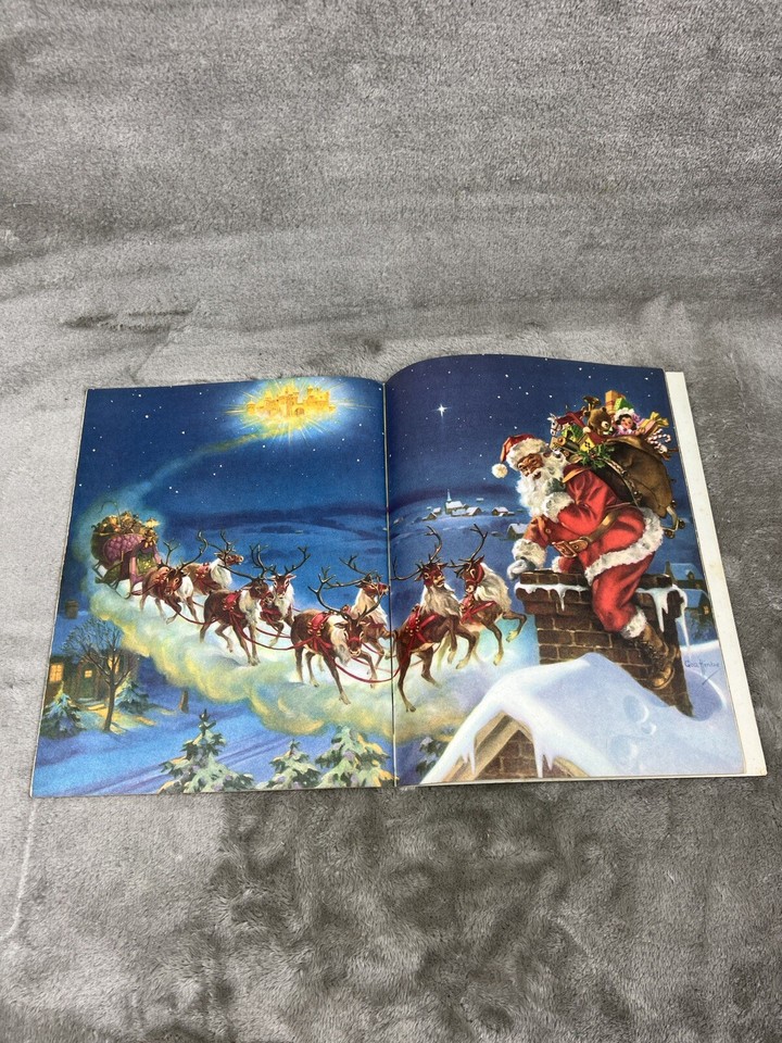 JOLLY OLD SANTA CLAUS 1978 Vintage Paperback book Illustrated by