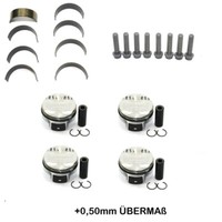 Kolben Set +0,50 FüR Vw Neue Variante Rep. Kit Czd Golf 7 1.4 Tsi Chp Ø75,00Mm