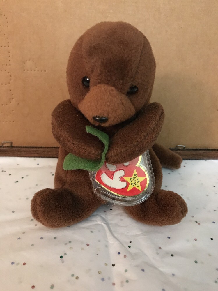 TY SEAWEED the OTTER BEANIE BABY - MINT with MINT TAG