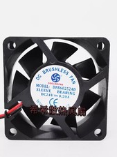 1PCS DFB602524D DC24V 0.20A 6CM 2-Wire Cooling Fan