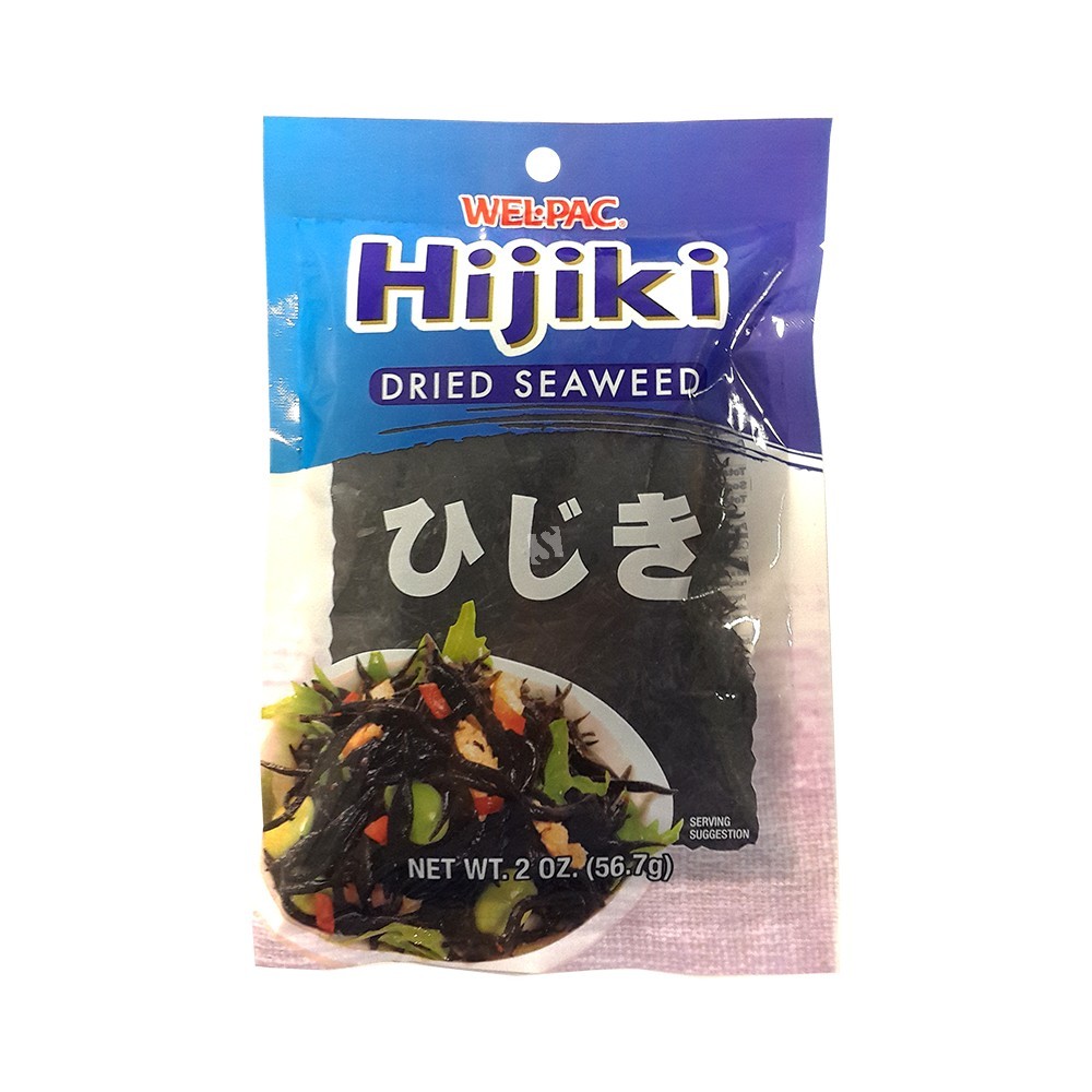 Wel-Pac Japanese Dried Hijiki Seaweed for Salad Soup Dressing Stir-Fried 56.7g