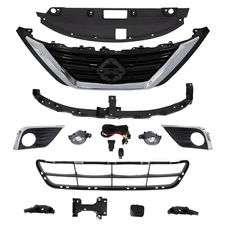 Grille Fog Light Kit Bumper Bracket Radiator Cover Fit For Altima 2016 2017 2018