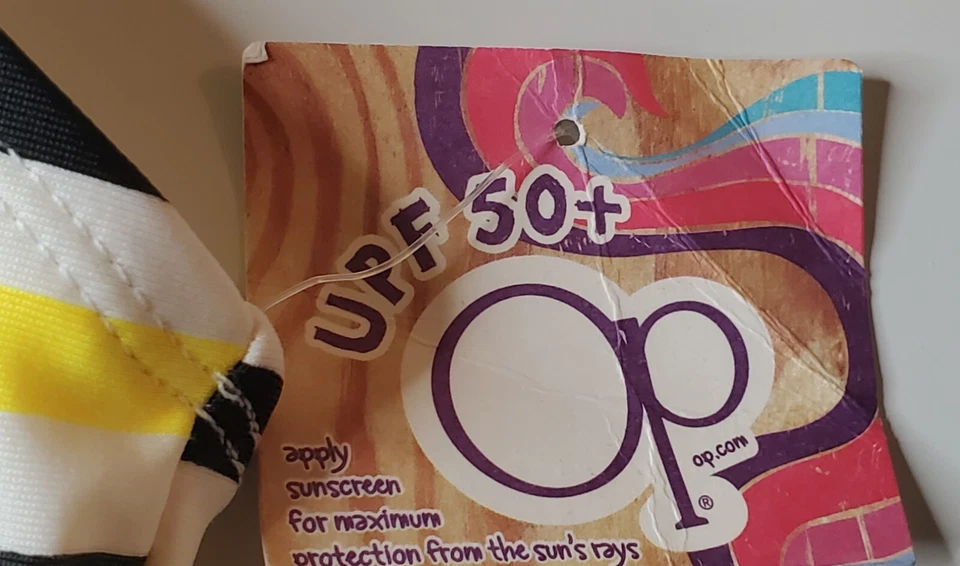 OP Tankini Negro Y Amarillo Niñas 14/16 Traje De Baño Nuevo Con Etiquetas Vacaciones Piscina Playa Foto 4 de 4