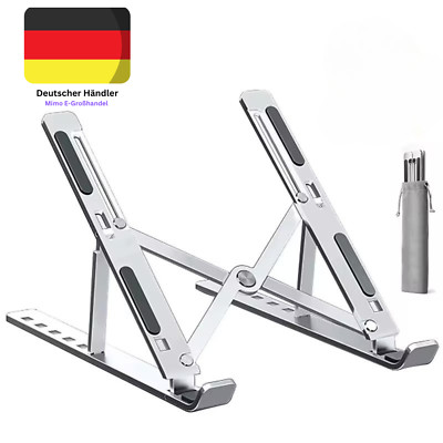 Laptop Ständer Faltbare Notebook iPad Tablet Halter 10 Winkel höhenverstellbar