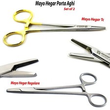 Porta Aghi Mayo-Hegar TC Seghettato Veterinario Chirurgico Odontoiatrico Pinza