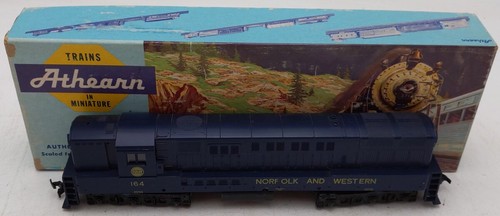 Locomotora diésel ficticia Trainmaster Athearn 04324 escala HO N&W #164/caja | Condition: Used